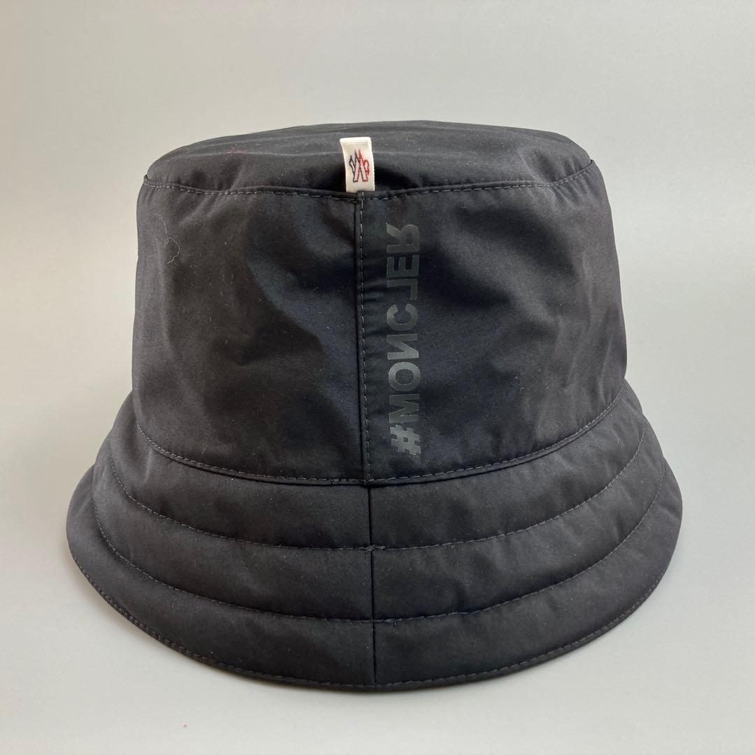 新品 未使用 MONCLER モンクレール バケットハット 帽子 メンズ 黒