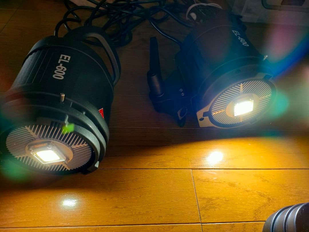 MANDA EL-600 LEDライト2個　自然光　タングステン用フィルター付き