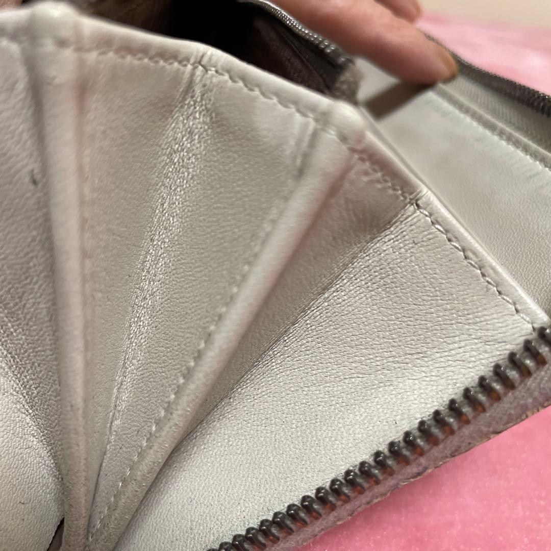 BOTTEGA VENETA ゴールド編み込み長財布