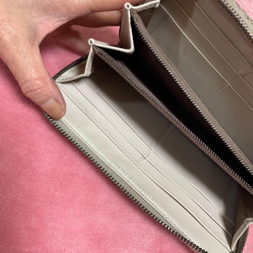 BOTTEGA VENETA ゴールド編み込み長財布