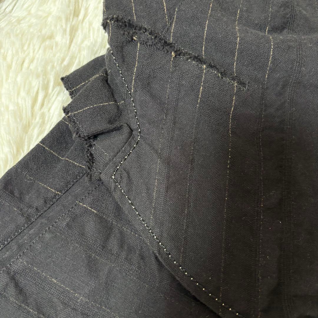 希少美品✨ジルボー デザイン テーラードジャケット 刺繍　フリル ブラック