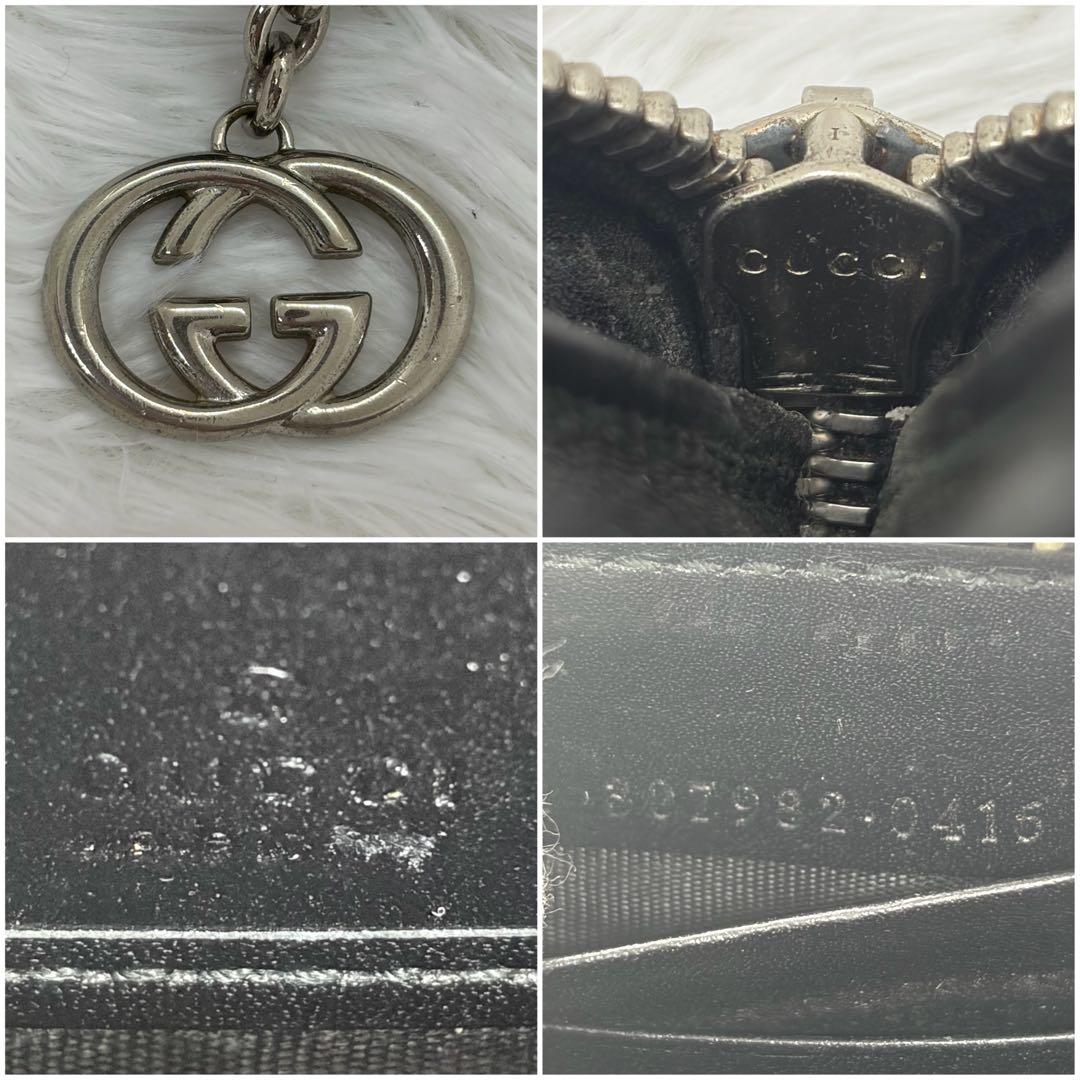 美品✨グッチ　長財布　ラウンドファスナー　GGスプリーム　インプリメ　レザー