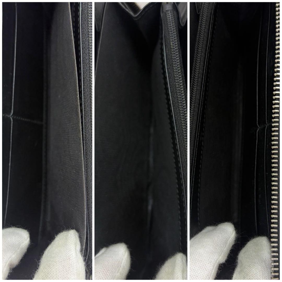 美品✨グッチ　長財布　ラウンドファスナー　GGスプリーム　インプリメ　レザー