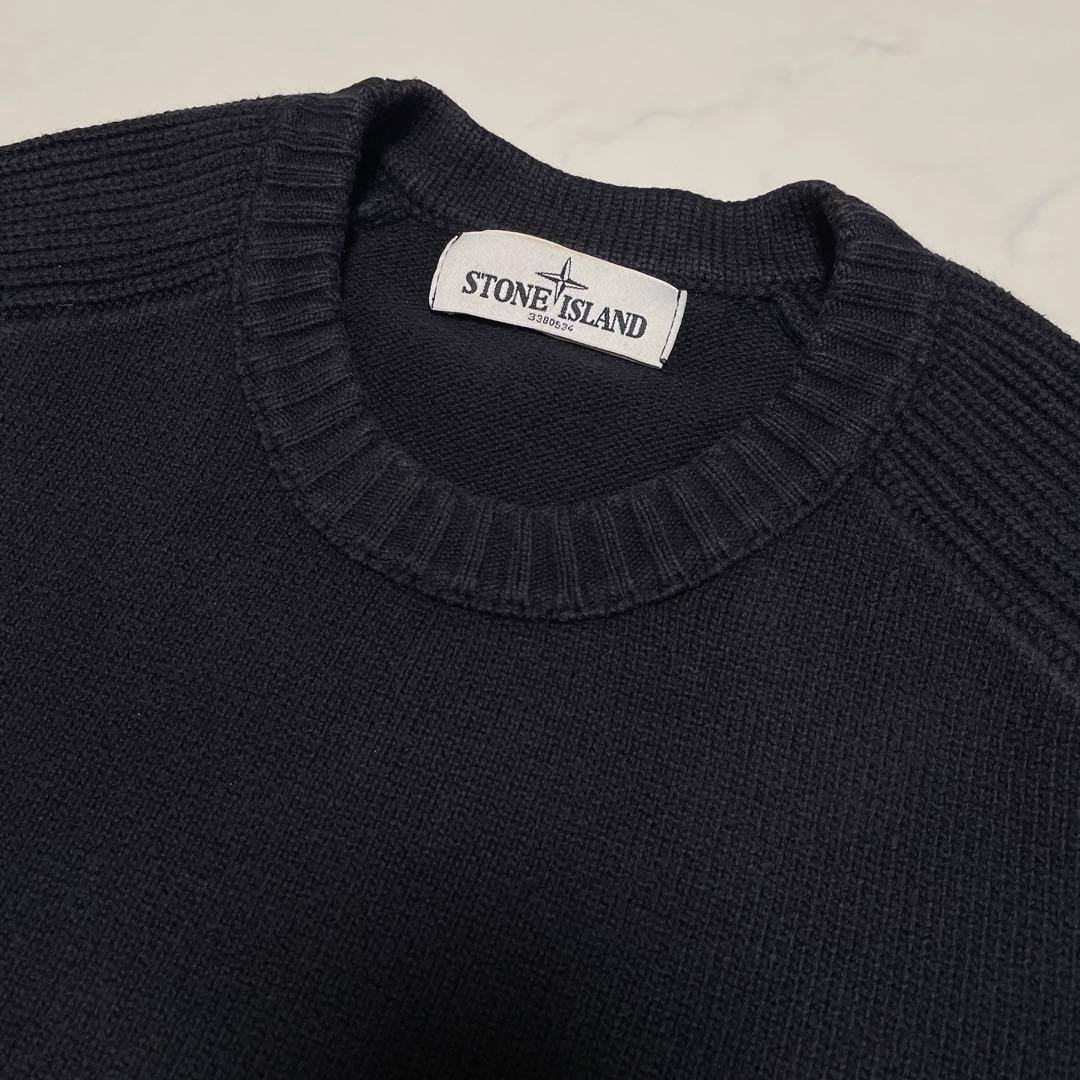 STONE  コットン クルーネック ニットセーター Mサイズ