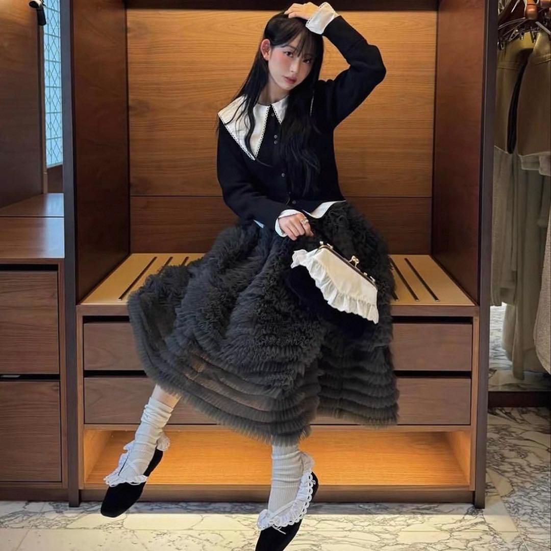 Bibiy. PATTY PILGRIM TOP ニット ビビィ ブラック