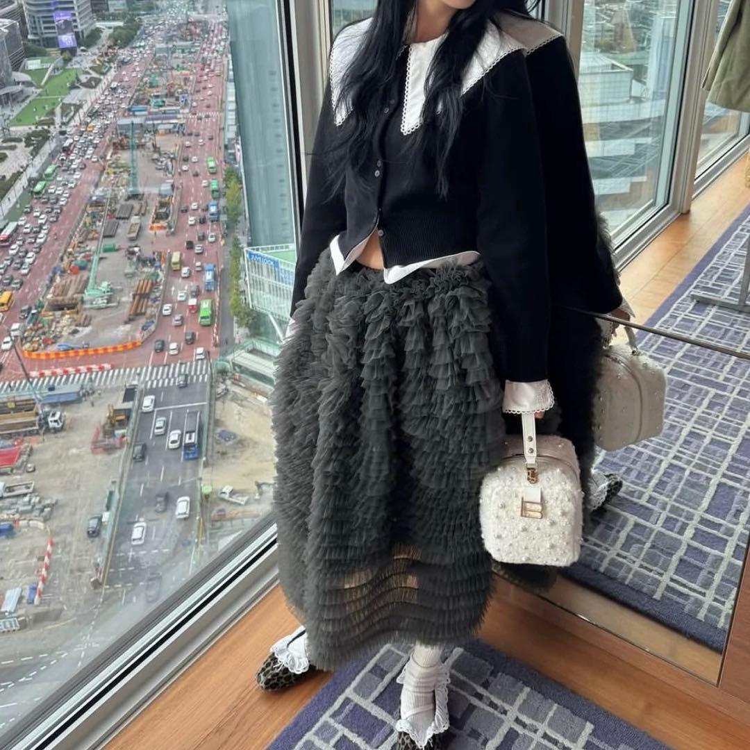 Bibiy. PATTY PILGRIM TOP ニット ビビィ ブラック