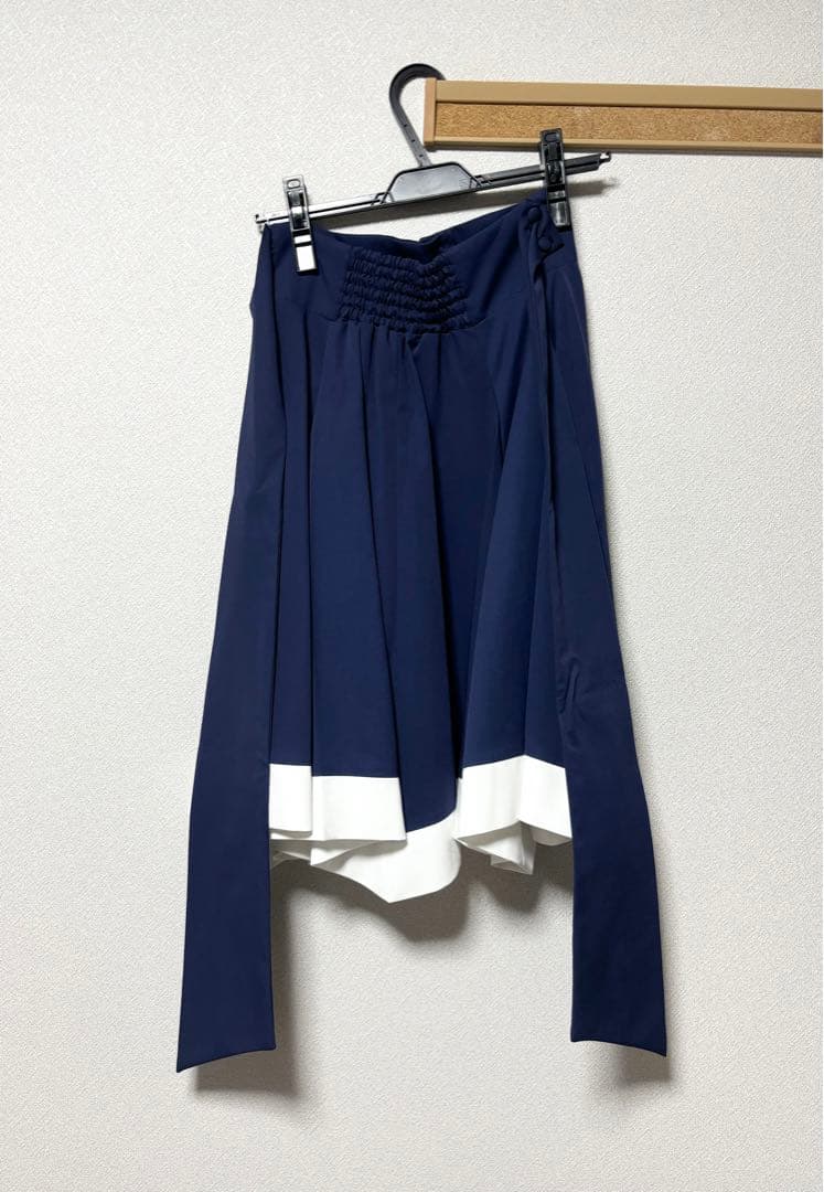 ATELIER BOZ クレールミニスカート（青×白)