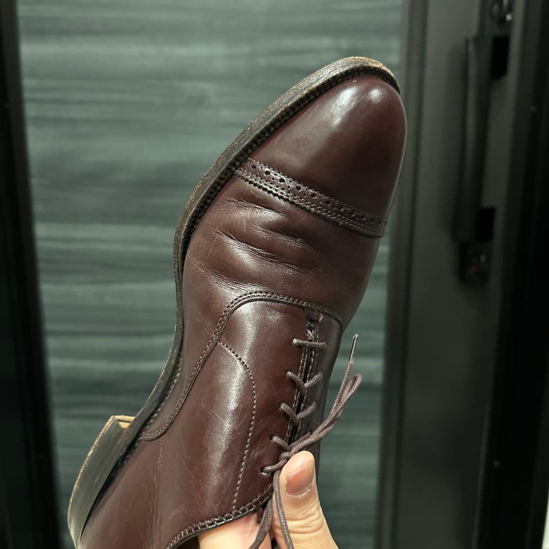 【美品】オールデン　905 9D 内羽根　セミブローグ