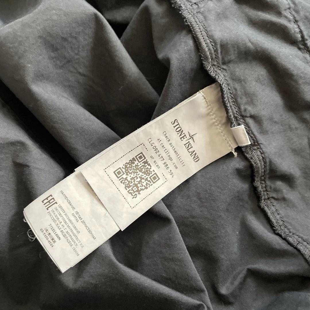 STONE  フードシャツジャケット ネイビー　XL