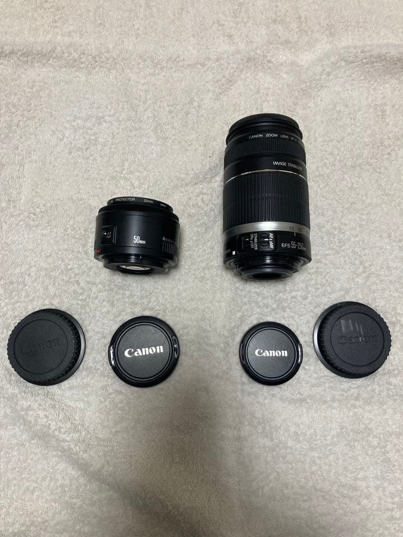 Canon EF-S 55-250mm & EF 50mm レンズセット