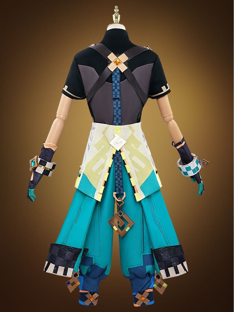 【即納フルセット】 原神 キィニチ コスプレ 衣装+ウィッグ+靴