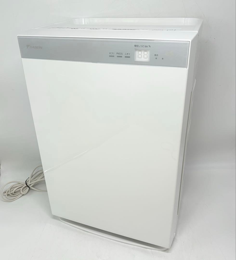【美品・2021年製】ダイキン ストリーマ 加湿空気清浄機 MCK70XKS-W