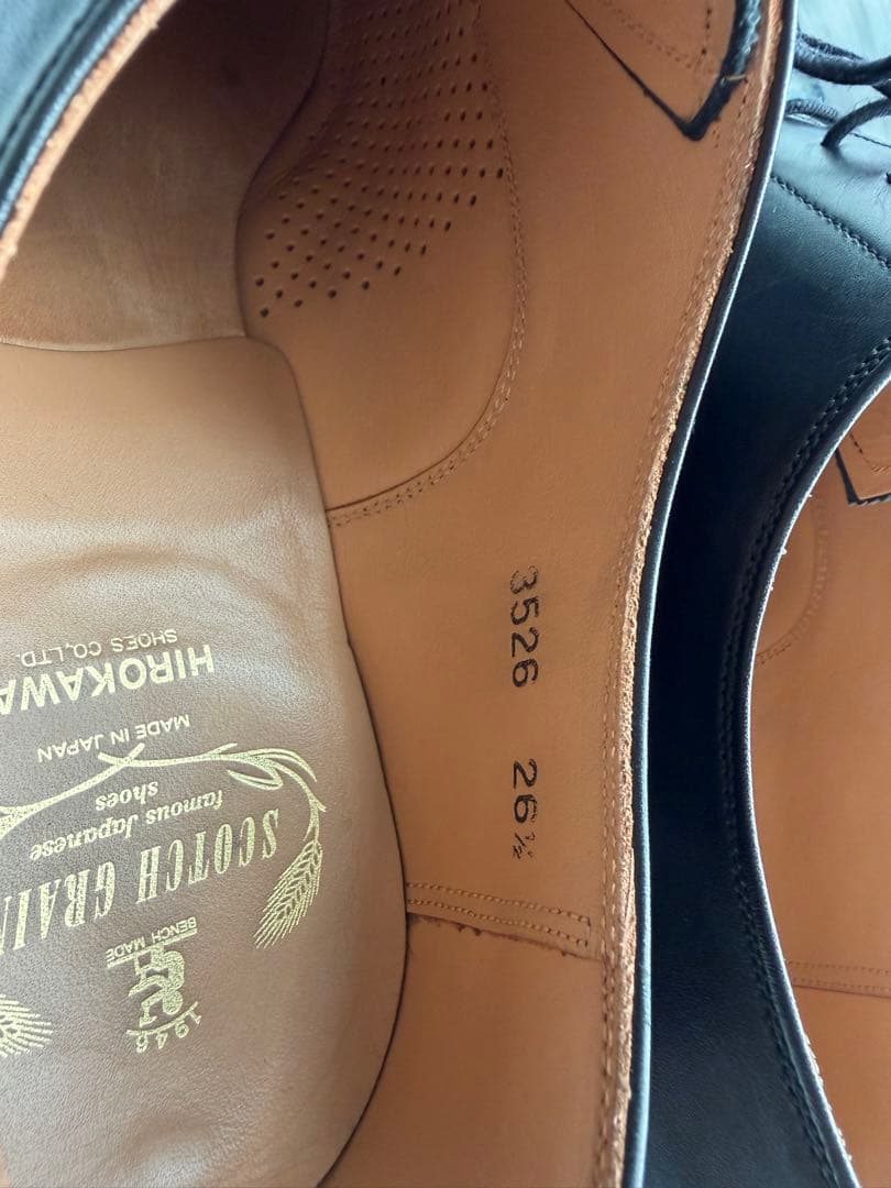 スコッチグレイン 3526 革靴　ドレスシューズ　ブラック 26.5cm