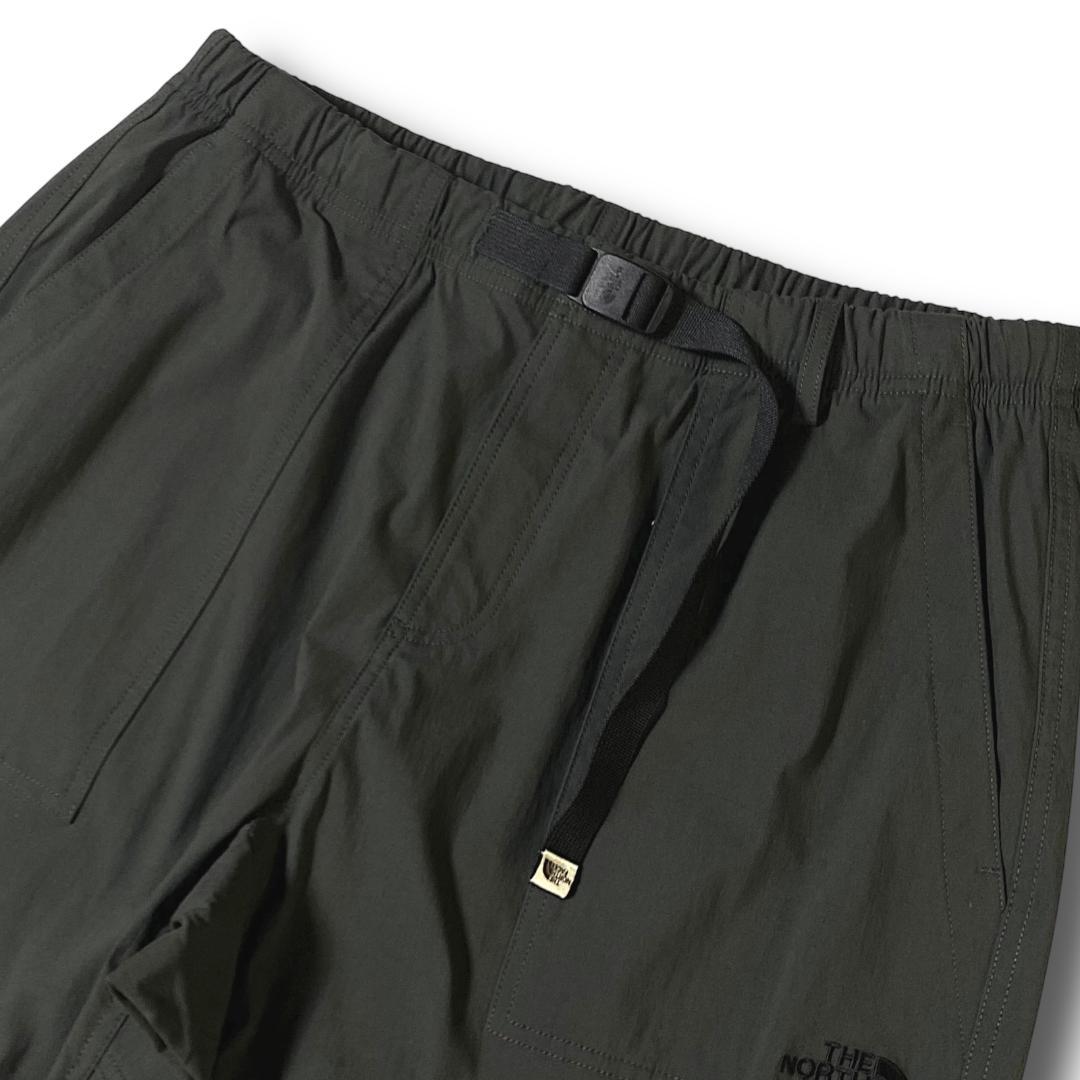 M 新品 ノースフェイス ロゴ刺繍 ストレッチ テーパードパンツ チノパン