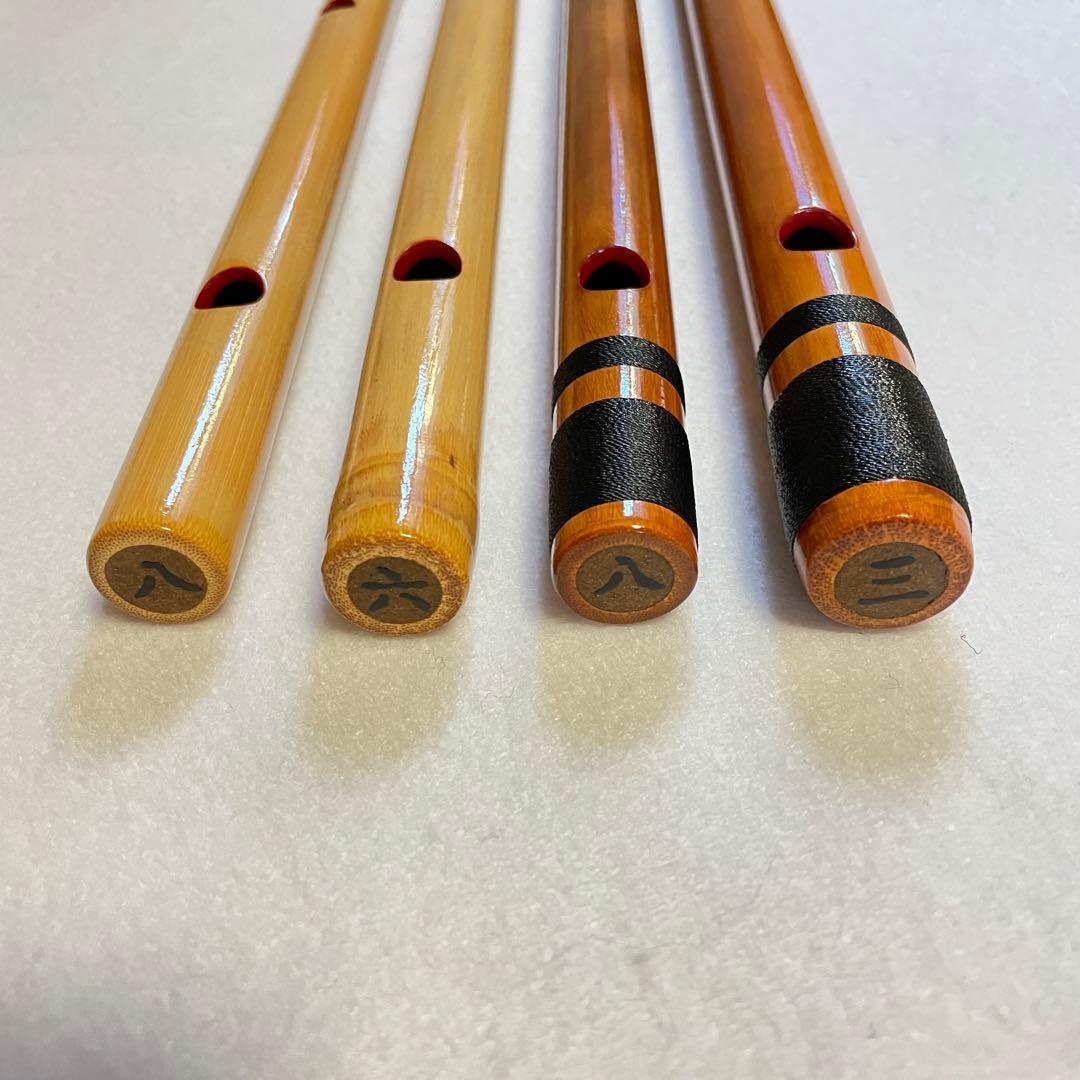 【おーねんさん専用】篠笛4本セット（三本・六本・八本×2）ドレミ調
