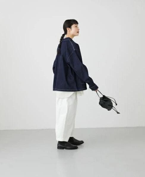 デニムカバーオール sizeFREE　Indigo　かぐれ