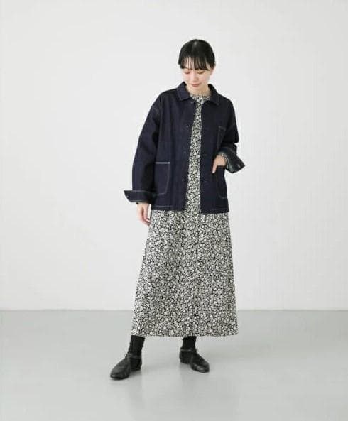 デニムカバーオール sizeFREE　Indigo　かぐれ