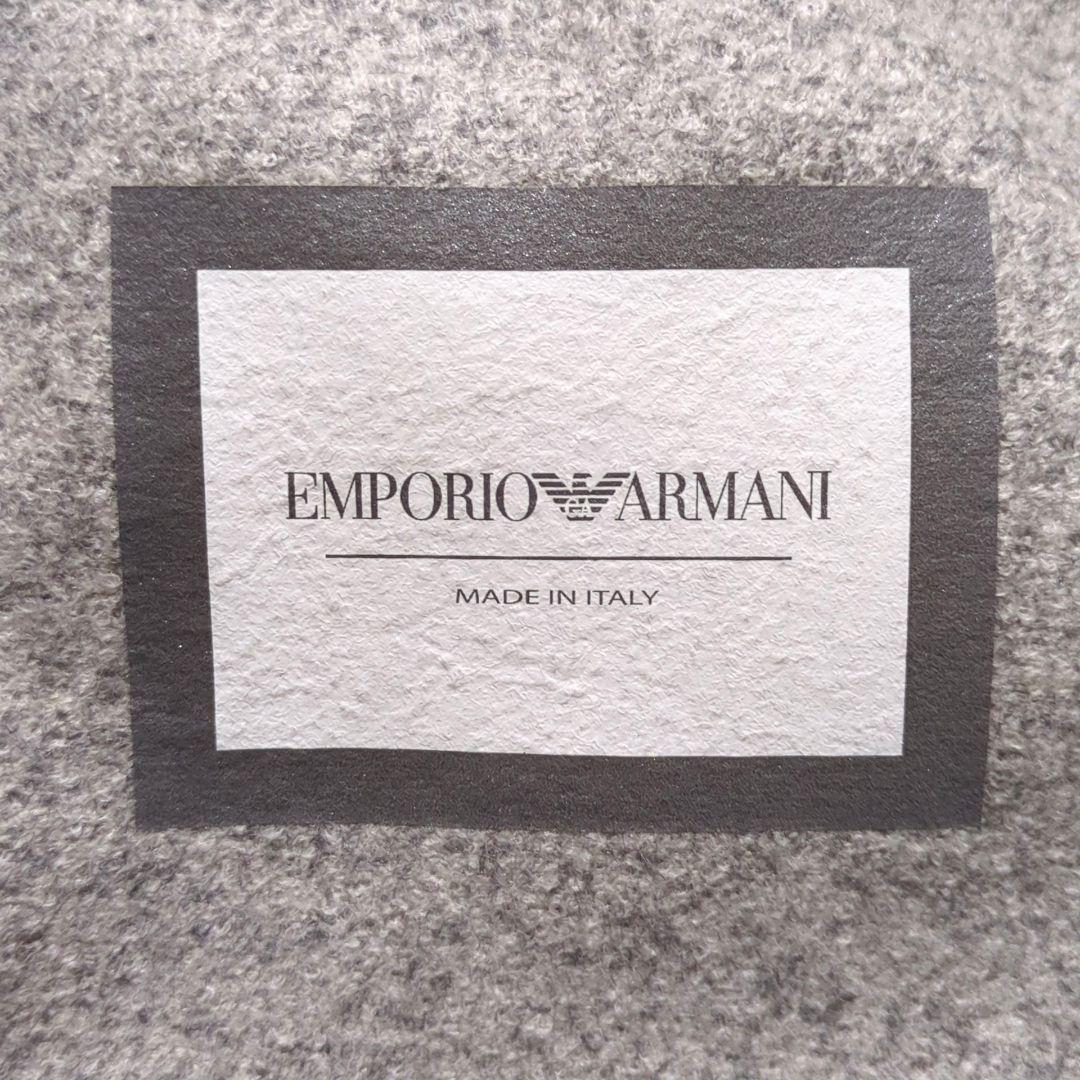 EMPORIO ARMANI♦イタリア製 パッチ装飾 ウールジャケット 灰 48