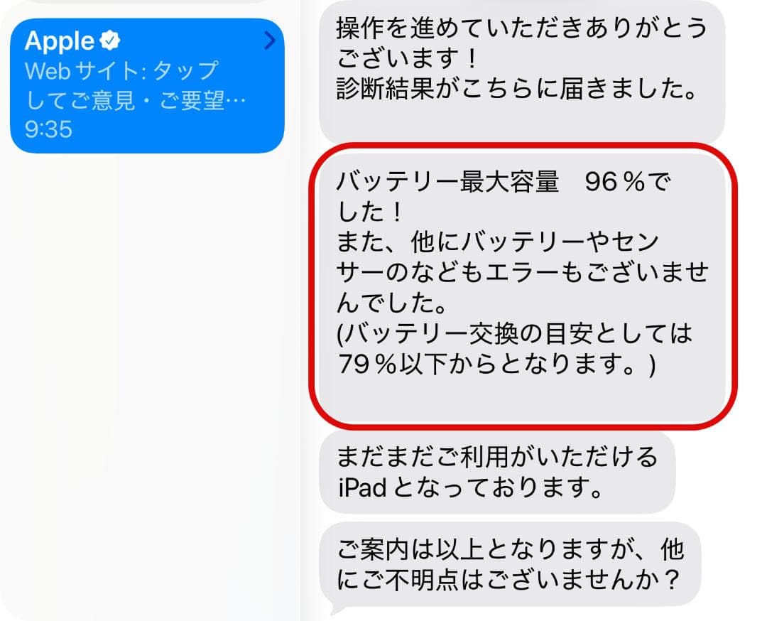 iPad mini/第５世代/WiFi/64GB/バッテリー最大容量96%