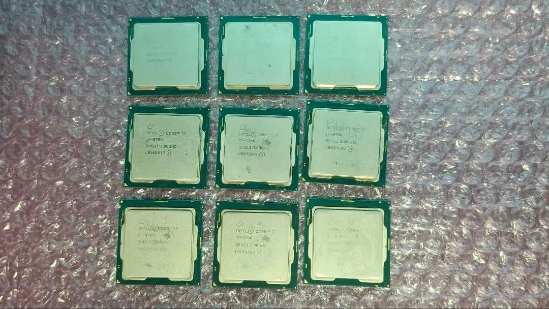 core i7 9700KF 9700K 9700 まとめ売り動作確認済み