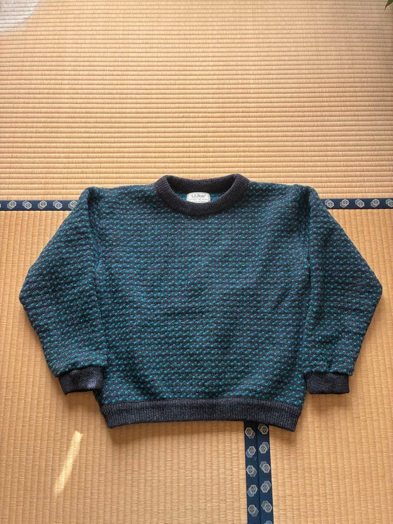 ゆ*️様 80s llbean バーズアイ セーター レアカラー