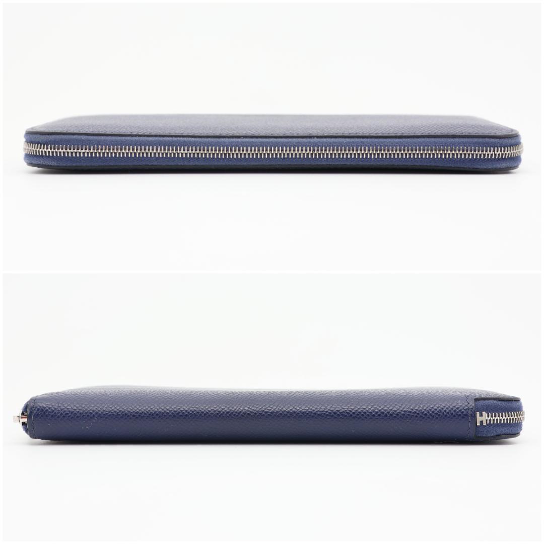 エルメス アザップ シルクイン ロング ブルーネイビー エプソン D刻印 箱付