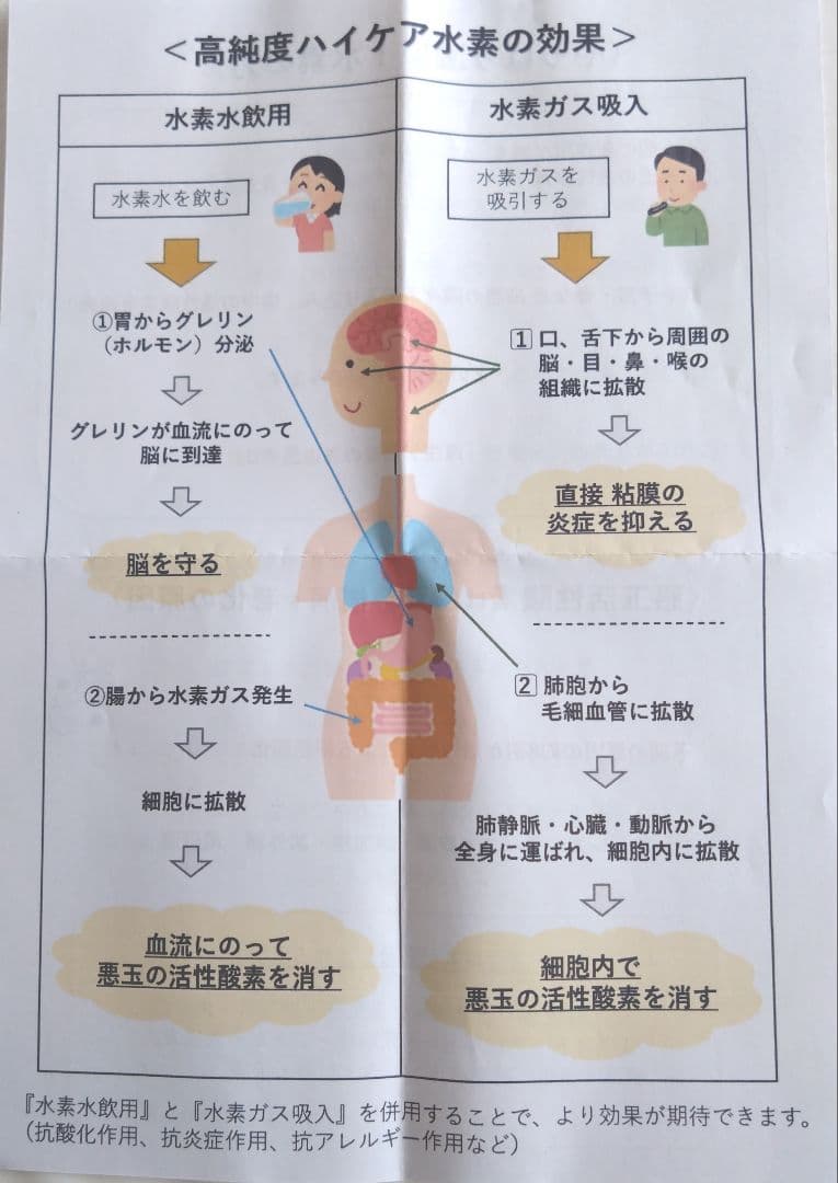 ハイケアジャパン 高濃度水素吸引器 水素水生成器 美品