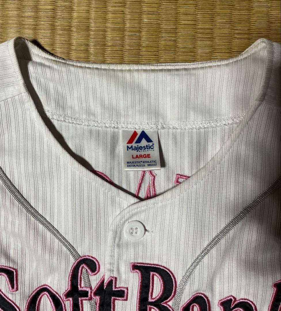 福岡ソフトバンクホークス 背番号9 柳田悠岐 ユニフォーム ピンクフルデー L