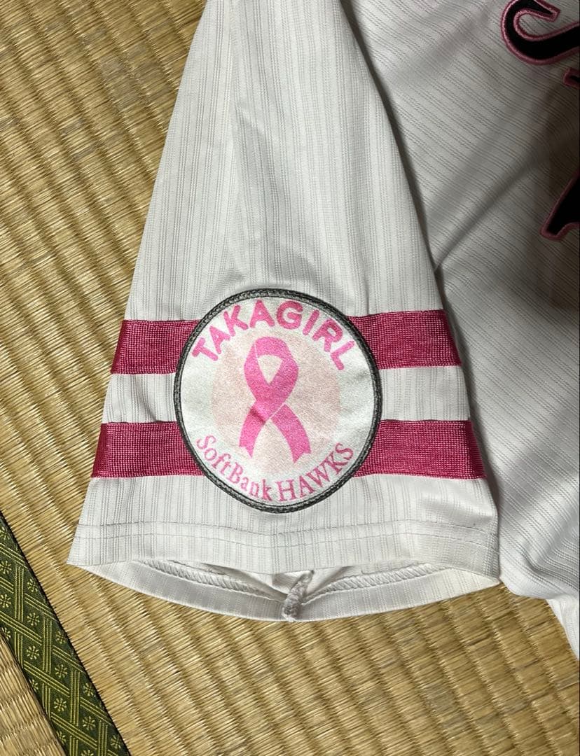 福岡ソフトバンクホークス 背番号9 柳田悠岐 ユニフォーム ピンクフルデー L