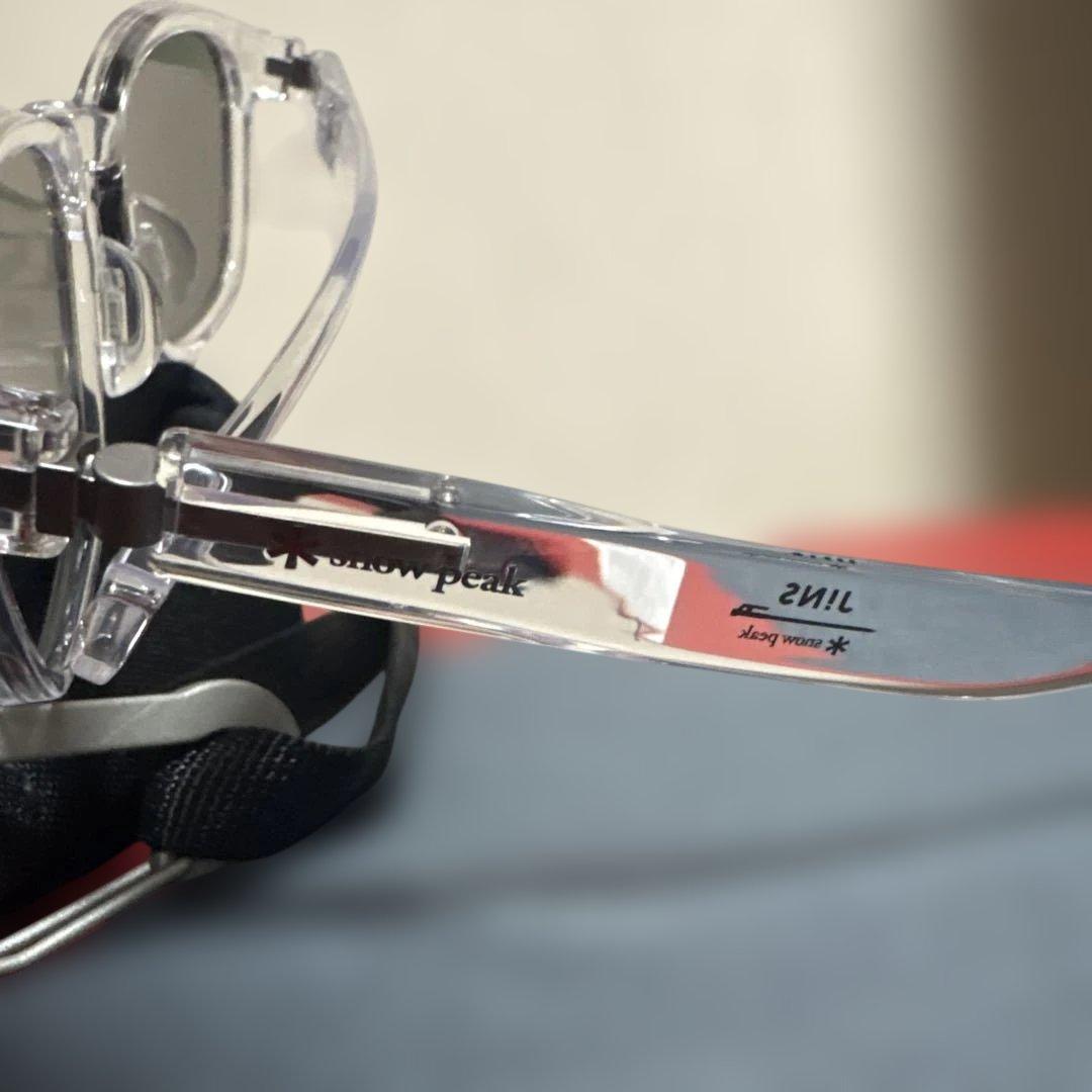  peak×JINS クリア サングラス ケース付き