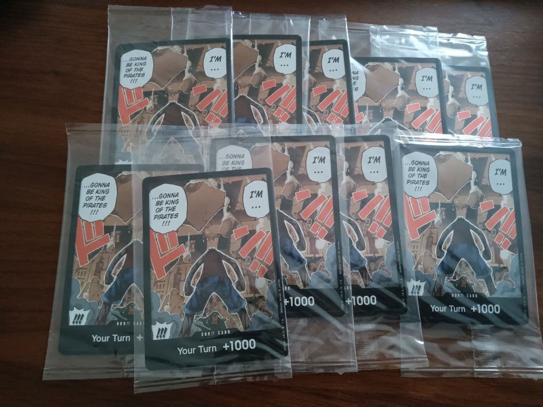 未開封ドンカード　ルフィvsクロコダイル　英語版10枚 ①