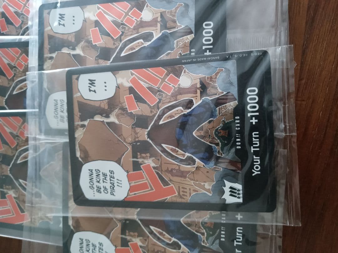 未開封ドンカード　ルフィvsクロコダイル　英語版10枚 ①