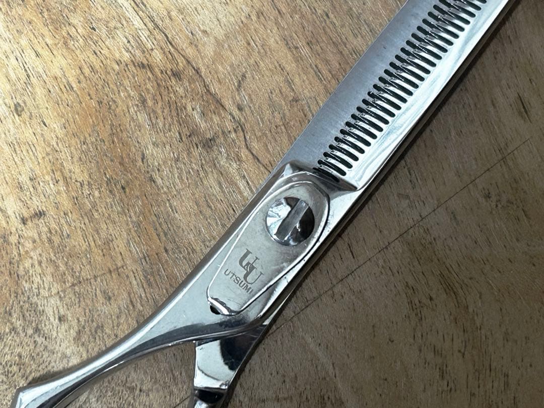 最終値下げ◆中古◆ UTSUMI 左利き用 トリミング両刃スキバサミ