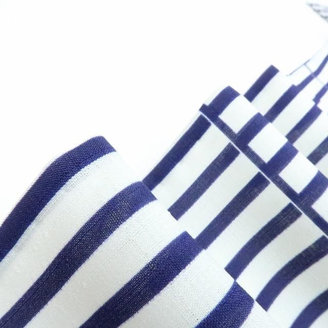 Y3111◆美品 洗える夏着物 撫松庵謹製 薄物 月下美人 蛍 浴衣