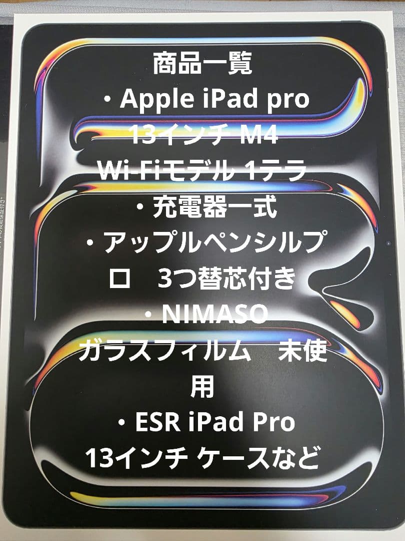 美品　Apple iPad pro 13 M4 Wi-Fi 1tb スペースグ