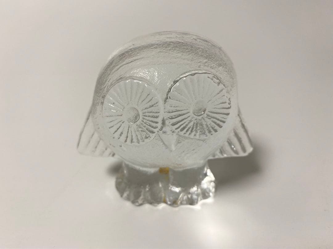 リサラーソン　ロイヤルクローナ　フクロウ　クリスタルガラス　置物　オブジェ