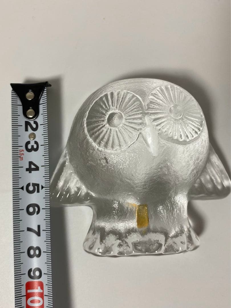 リサラーソン　ロイヤルクローナ　フクロウ　クリスタルガラス　置物　オブジェ