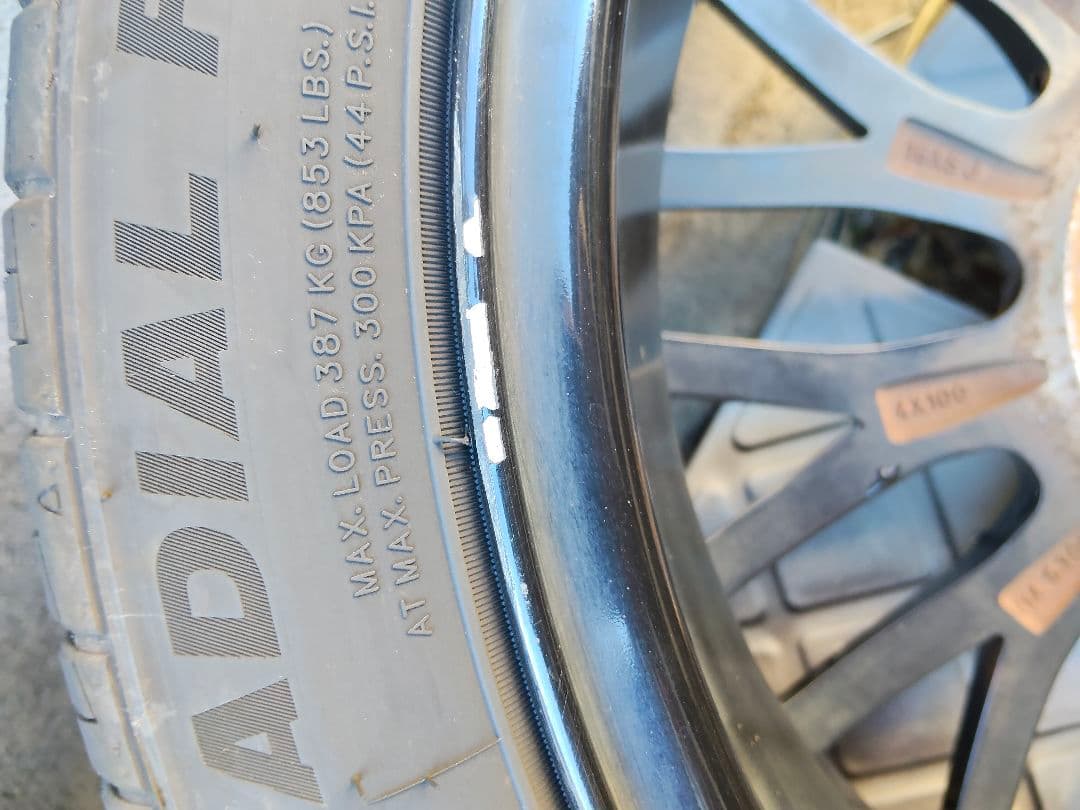 165/50R16　5J　ミネルバタイヤ、ホイールセット　手渡しのみ