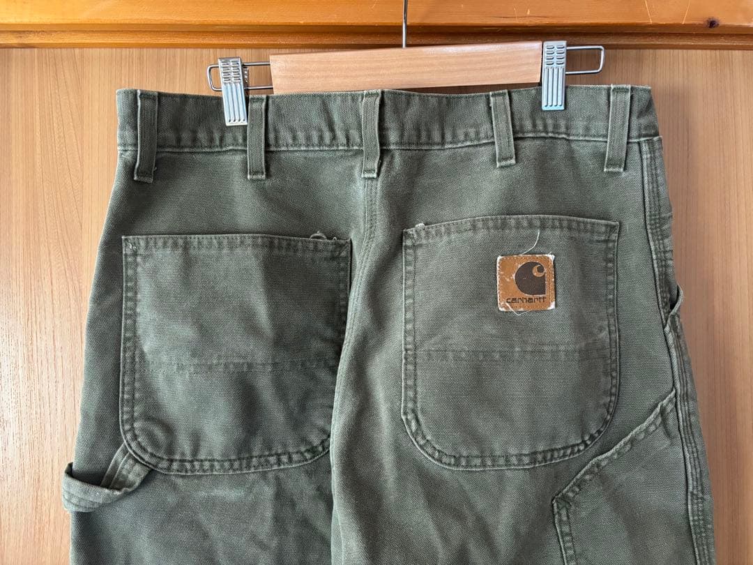 ヴィンテージ carhartt ダック地ペインターパンツ カーキ W33×L32