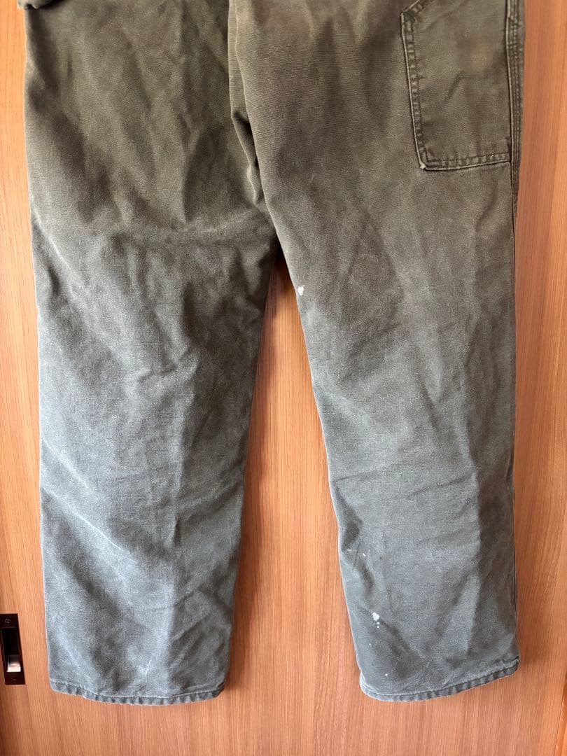 ヴィンテージ carhartt ダック地ペインターパンツ カーキ W33×L32