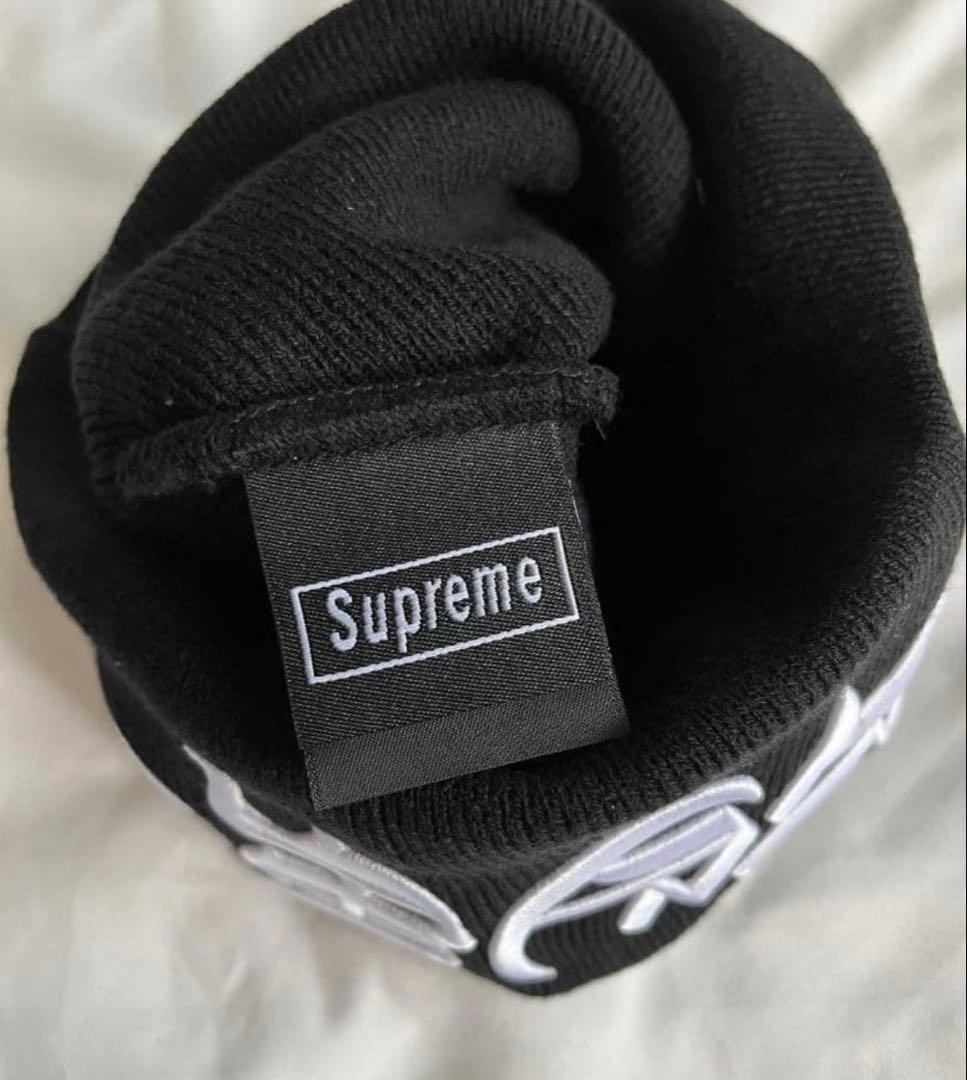 Supreme 刺繍ロゴ ニット帽