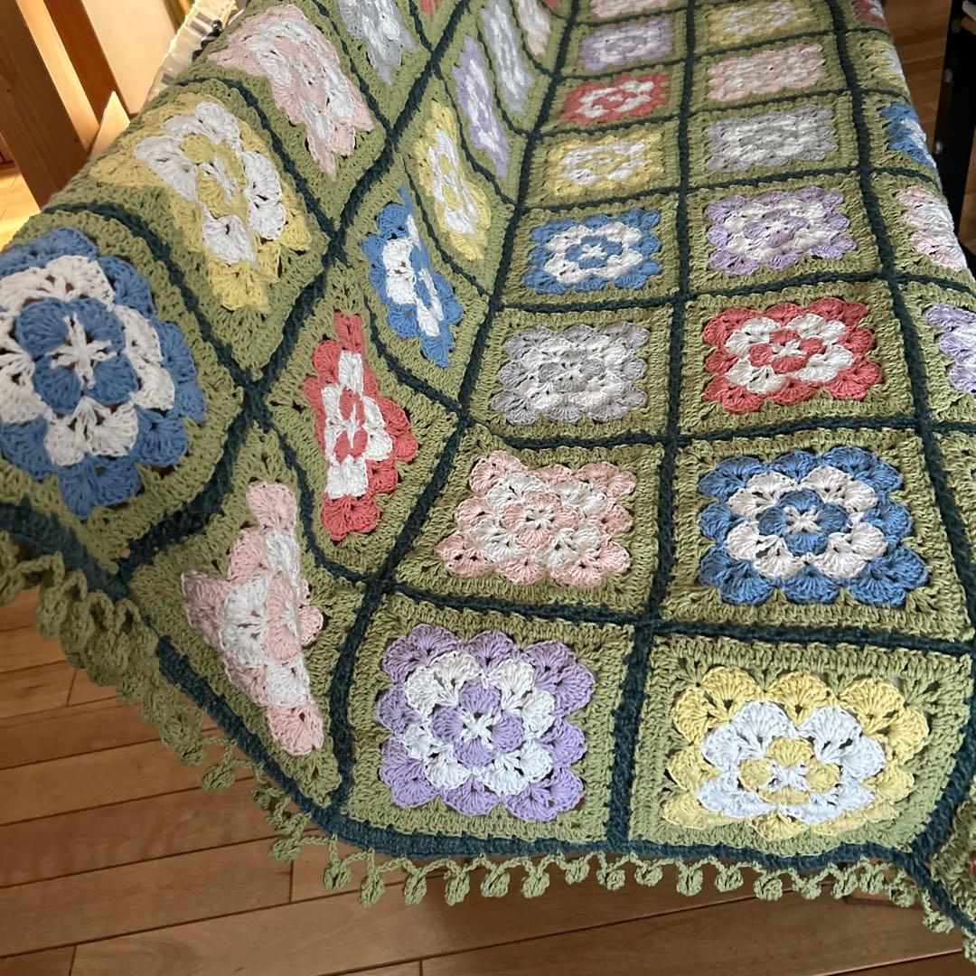 手編み　♡マルチカバー♡