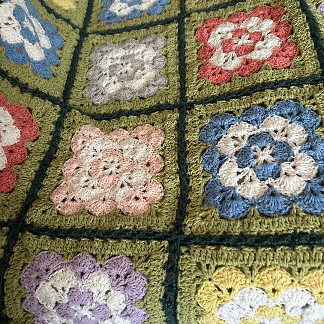 手編み　♡マルチカバー♡