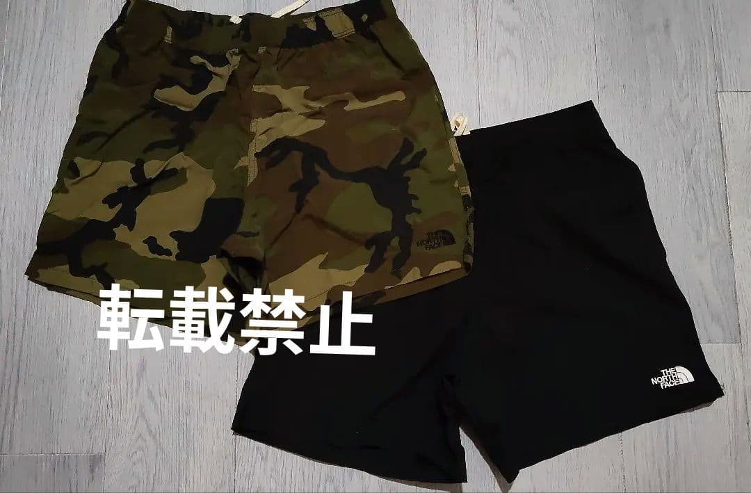 ふるノースフェイスバーサタイルショーツ　迷彩＆ブラック黒 おまけ付き