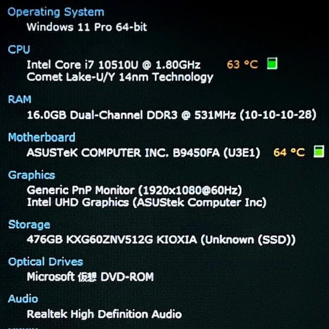 2021モデル《優良美品》最上級ハイスペック！ ASUS ExpertBook