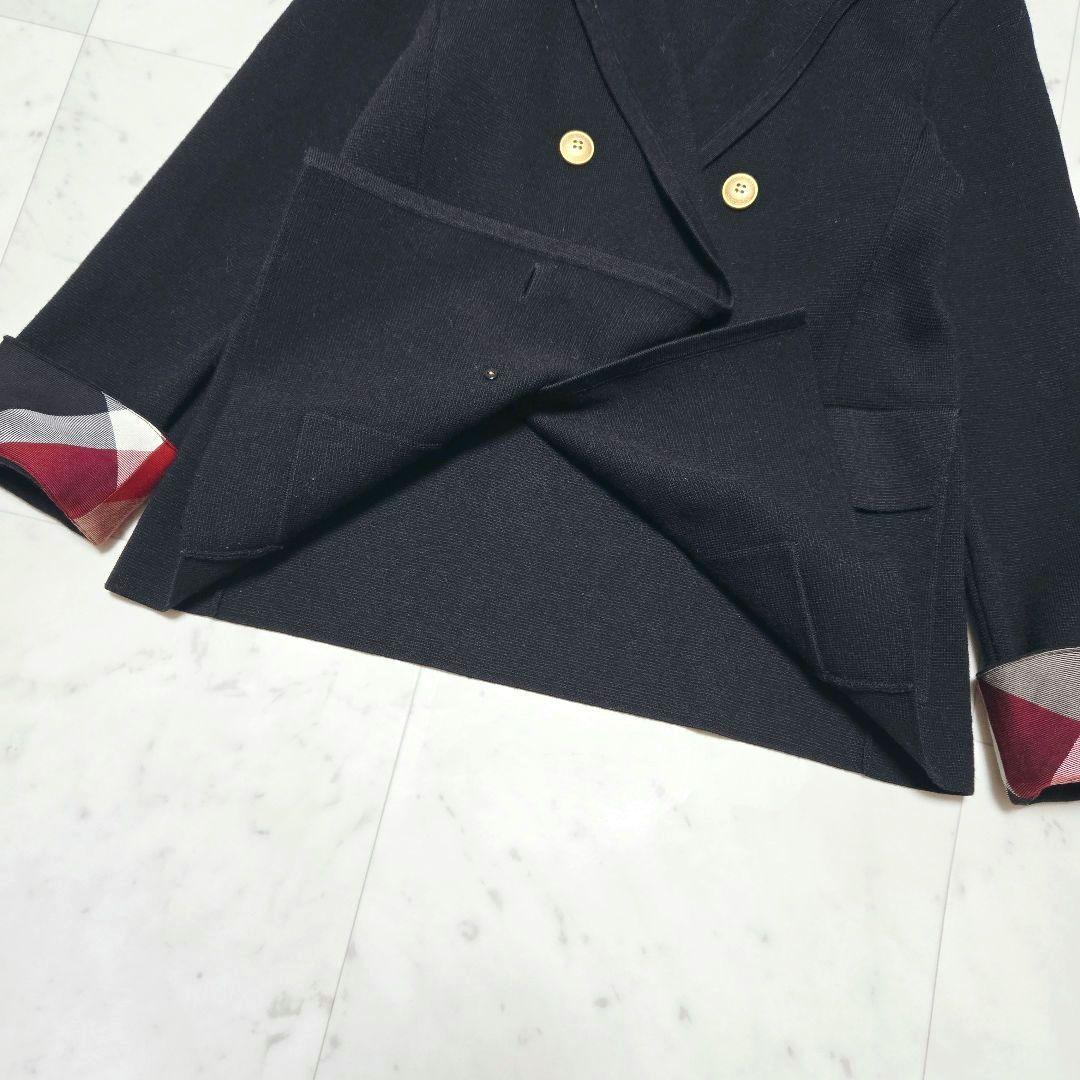 【美品】ブルーレーベルクレストブリッジ ミラノリブジャケット 金ボタン 黒