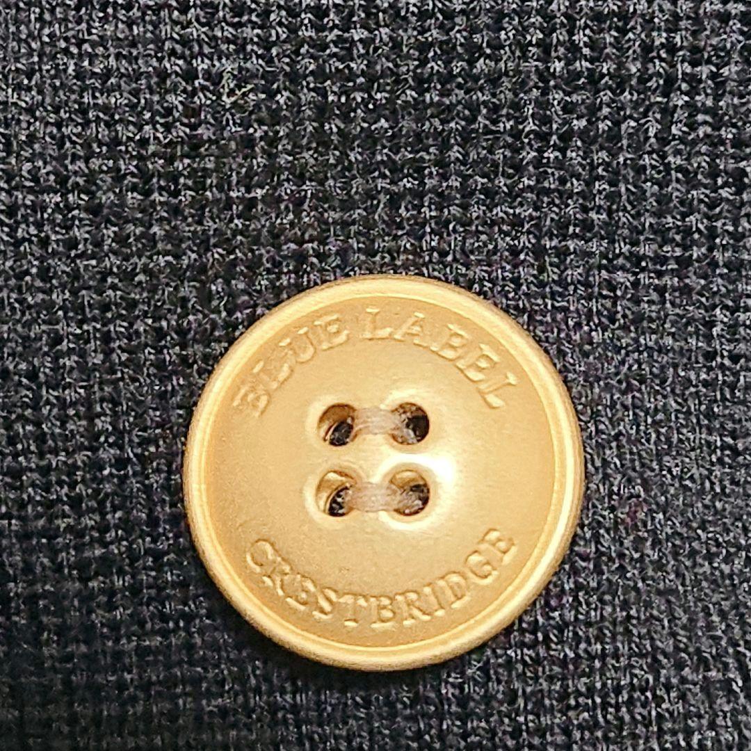 【美品】ブルーレーベルクレストブリッジ ミラノリブジャケット 金ボタン 黒