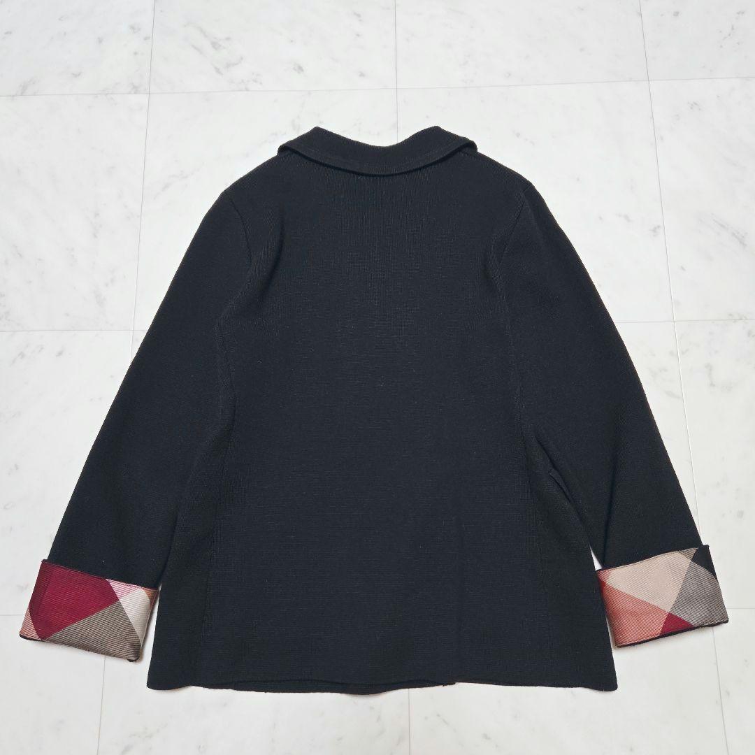 【美品】ブルーレーベルクレストブリッジ ミラノリブジャケット 金ボタン 黒