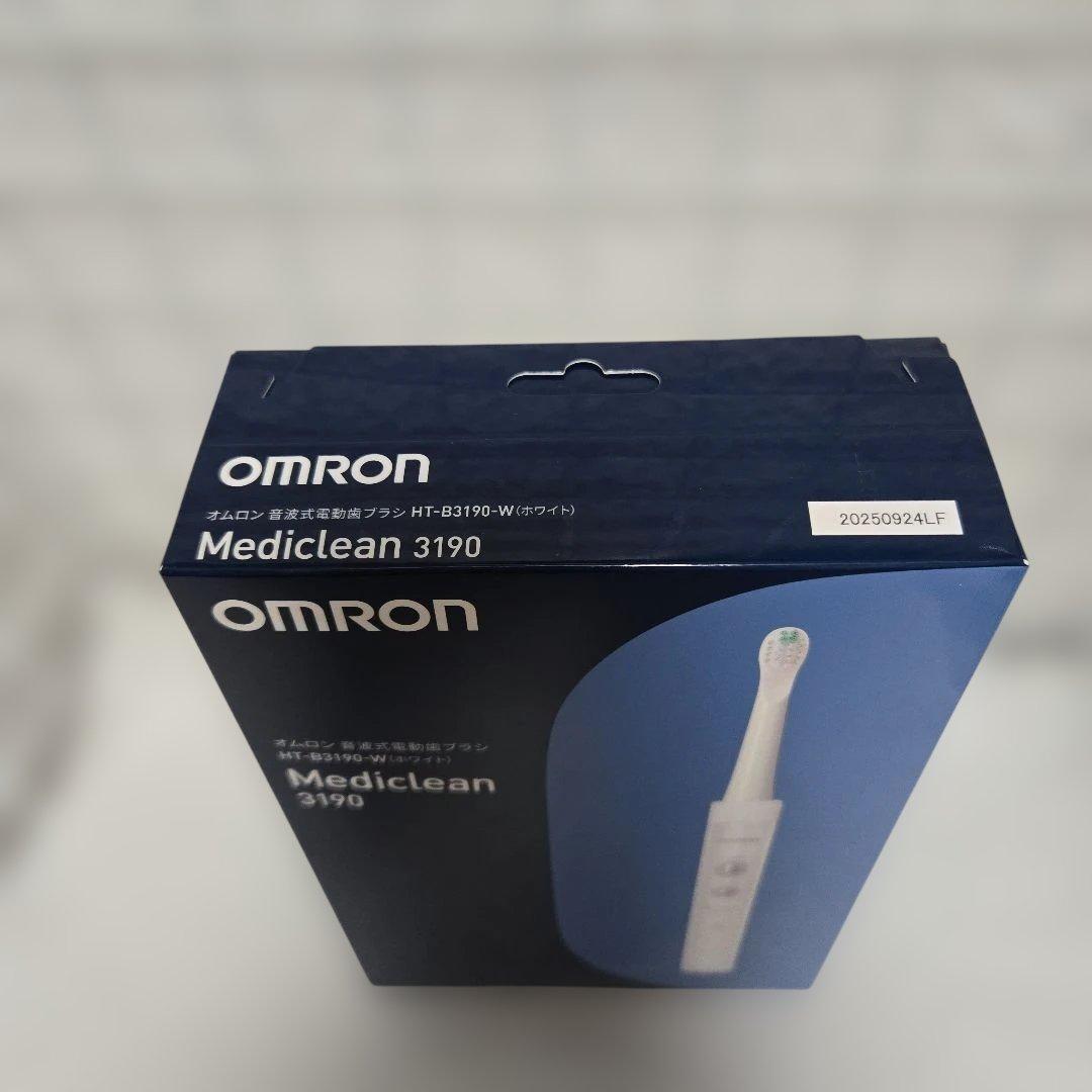 【新品 未開封】オムロン 音波式 電動歯ブラシ HT-B3190-W コンパクト