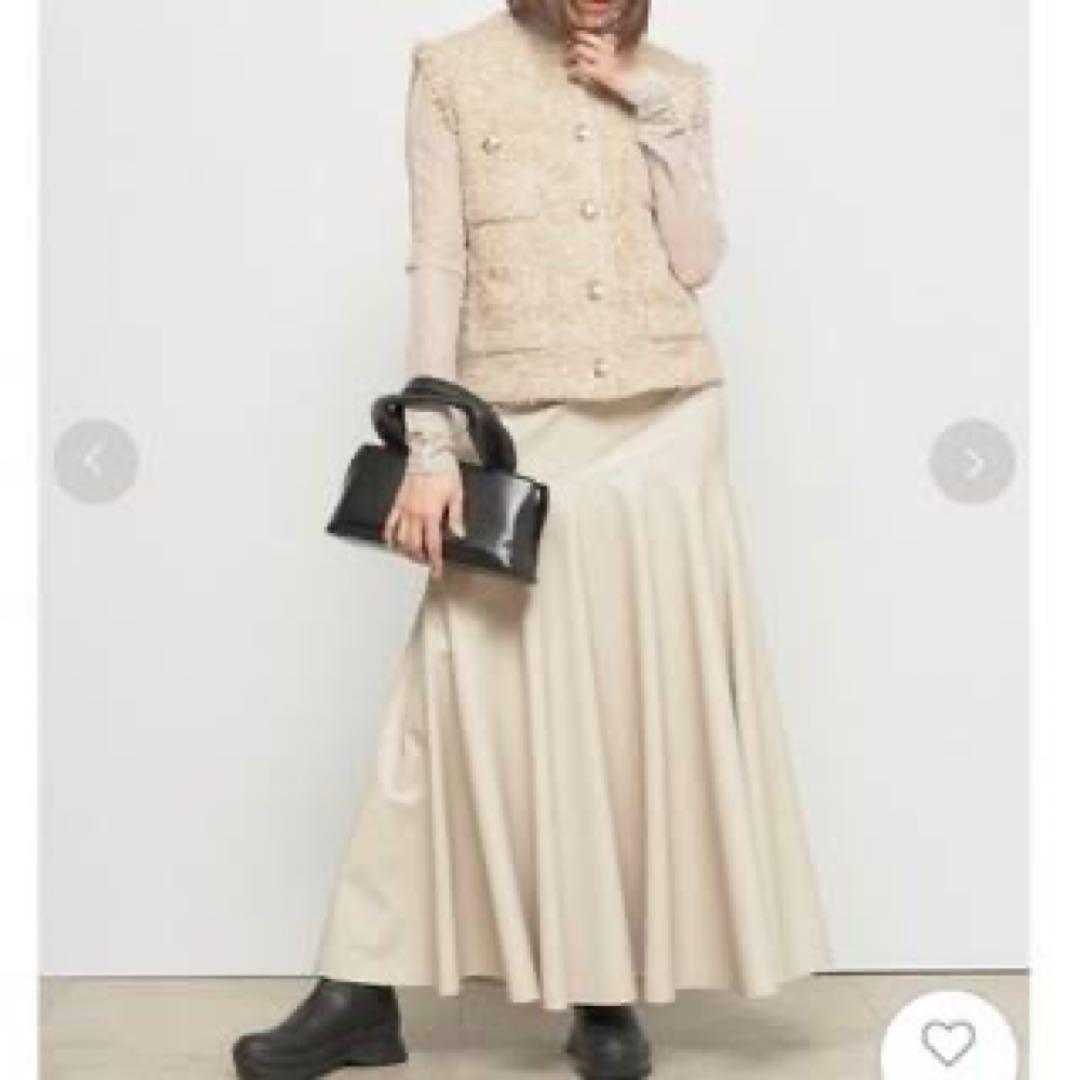 【美品】フレイアイディー FRAY I.D ツイードニットベストカーディガン